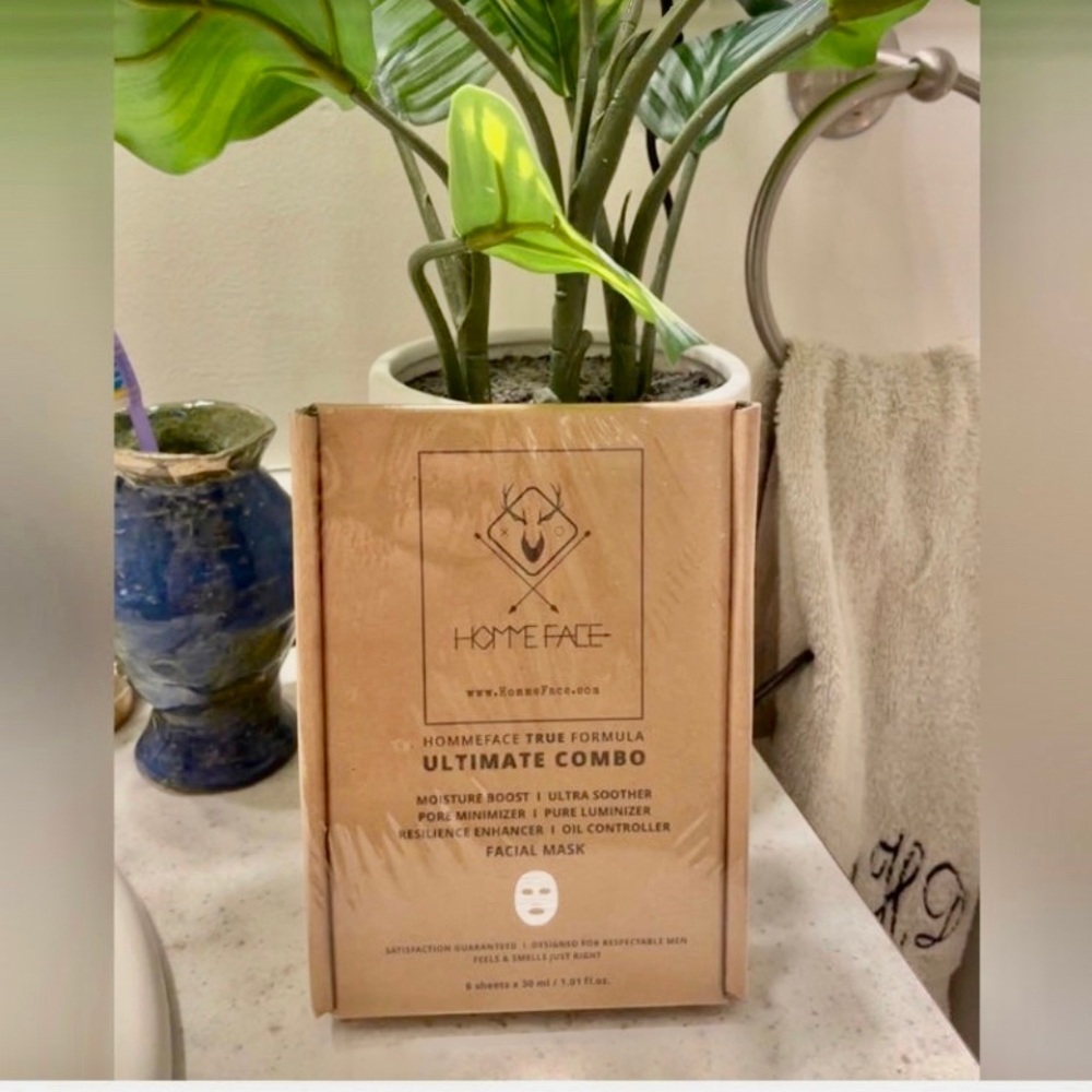 Hommeface face masks for his self care- great gift idea for him- New unopened